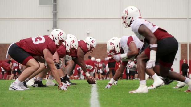 Fall camp Nebraska football 2023 offensive defensive lines